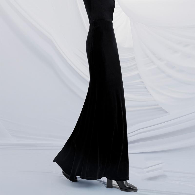 羊绒莫代尔半身裙空气层半裙