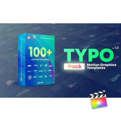 50组文字排版动画标题字幕FCPX模板