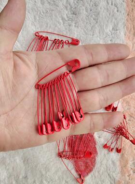 结婚新郎新娘红色胸花别针包袱布回形针婚礼装饰婚庆用品