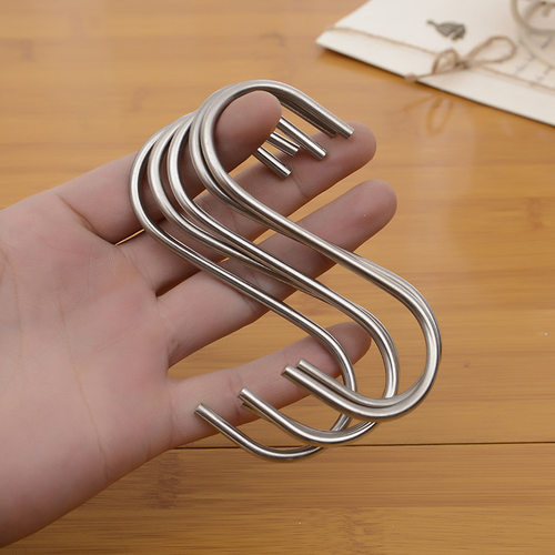 不锈钢s型挂钩s勾晒香肠挂腊肉钩子免打孔s钩厨房多功能