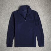 户外秋男士 卫衣外套 半拉链立领速干运动打底套头抓绒衣加肥加大码