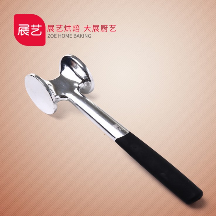 展艺 铝合金肉锤 牛排锤子猪排敲肉松肉锤肉器嫩肉锤ZY3800图片