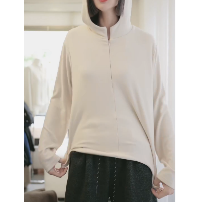 2025新款今年流行爆款加厚宽松拼色连帽卫衣女士秋冬时尚百搭上衣