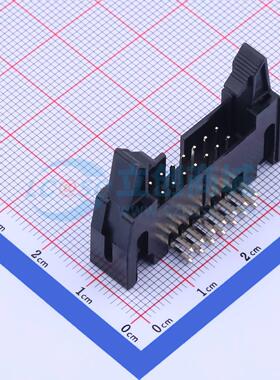 连接器 X9555WR-2x07A-PTV01 弯插,P=2.54mm