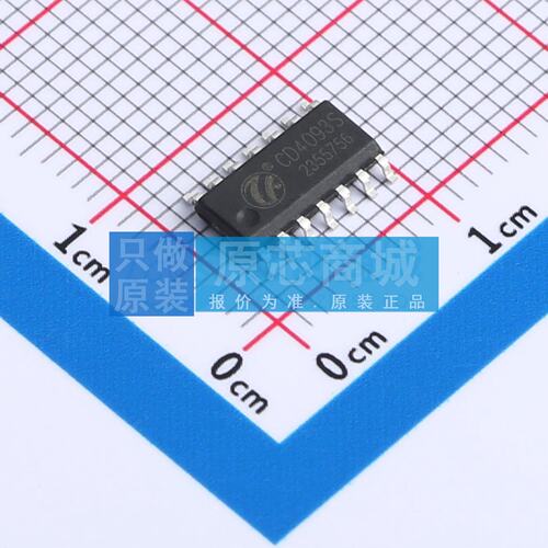 逻辑门 CD4093 SOP-14 原装正品 电子元器件配单