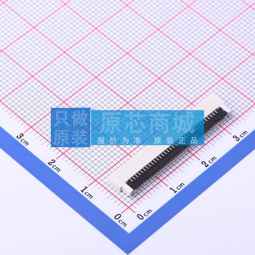 连接器 AFB04-S34FIA-HF SMD,P=0.8mm,卧贴 翻盖式 34P 下接