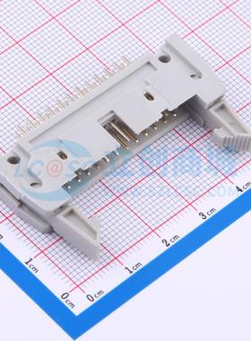 连接器 DS1011-24SBSiA7-B 插件,P=2.54mm 2x12P 牛角扣