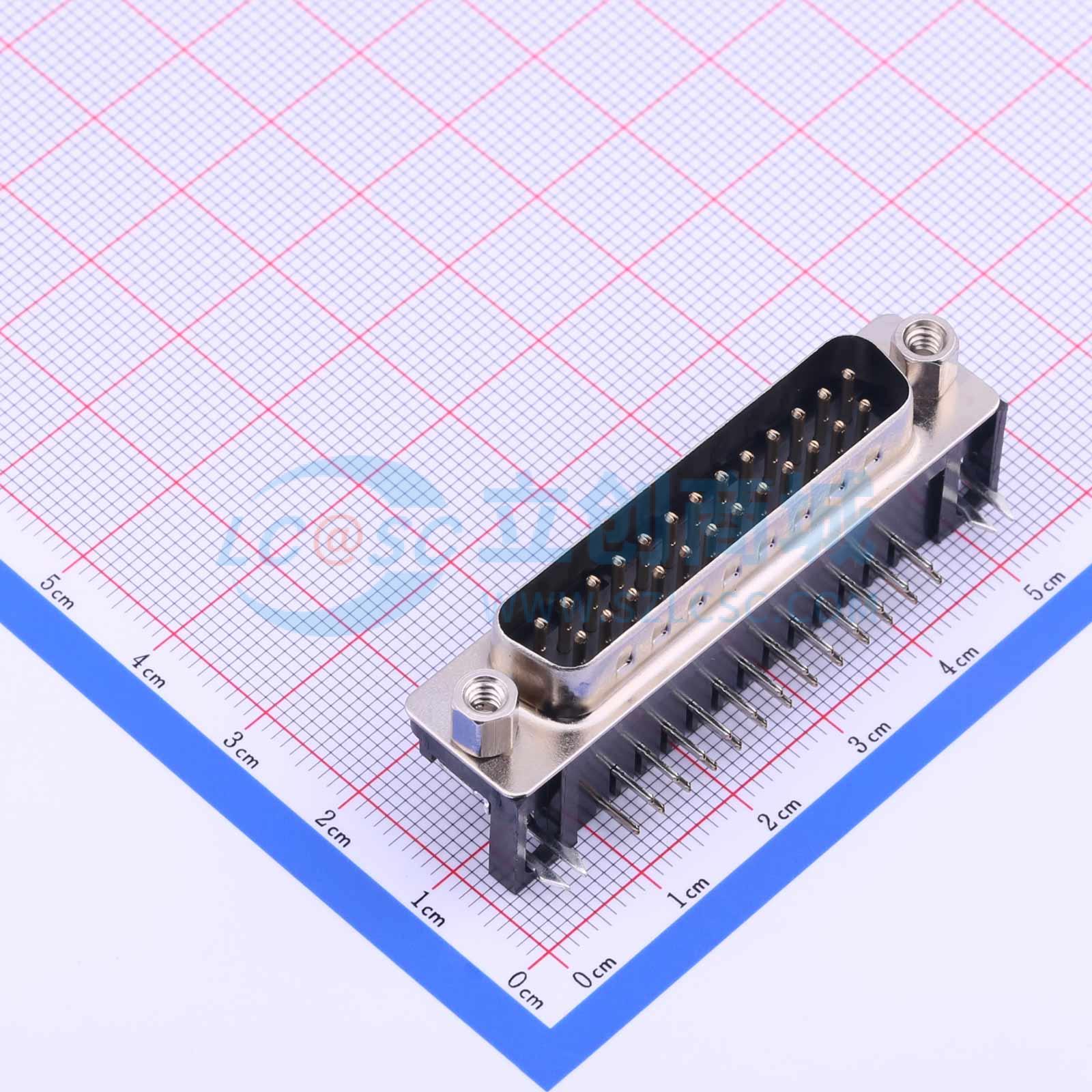 D-Sub/VGA连接器 D-DMR025PM-D002 弯插 公 25P 电子元器件配单
