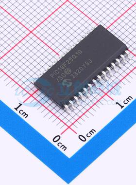 单片机(MCU/MPU/SOC) PIC18F25Q10-I/SO SOIC-28-300mil 原装正品