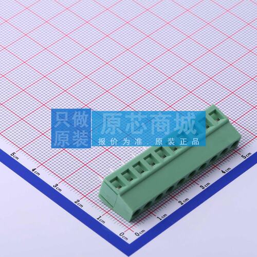 螺钉式接线端子 DB128V-5.0-10P-GN-S 插件,P=5mm 1x10P 原装正品