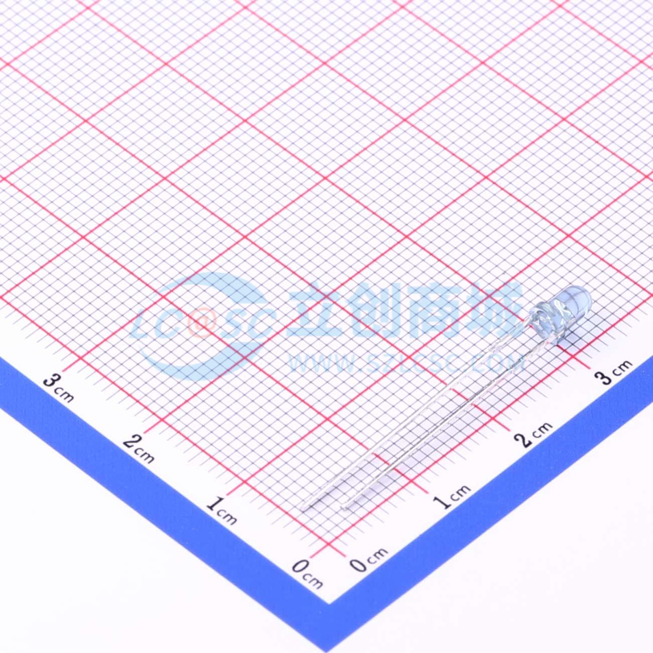 红外发射管 IR204-A-L 插件,D=3mm 原装正品 电子元器件配单