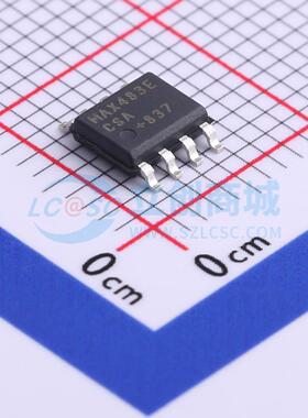RS-485/RS-422芯片 MAX483ECSA+T SOIC-8 原装 电子元器件配单