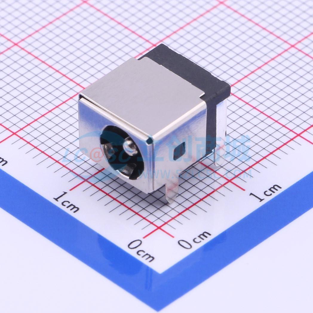 DC电源连接器 DC-044B-5A-2.0 插件 2mm 6mm 原装 电子元器件配单