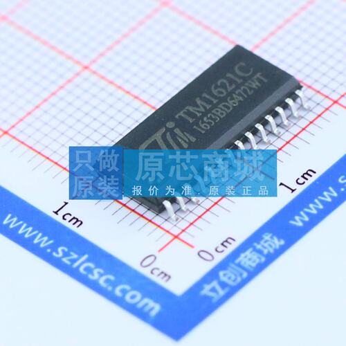 LCD驱动 TM1621C SOP-28-300mil 原装正品 电子元器件配单