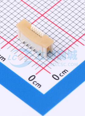 连接器 0525590633 插件,P=0.5mm 抽屉式 6P 单侧触点/垂直