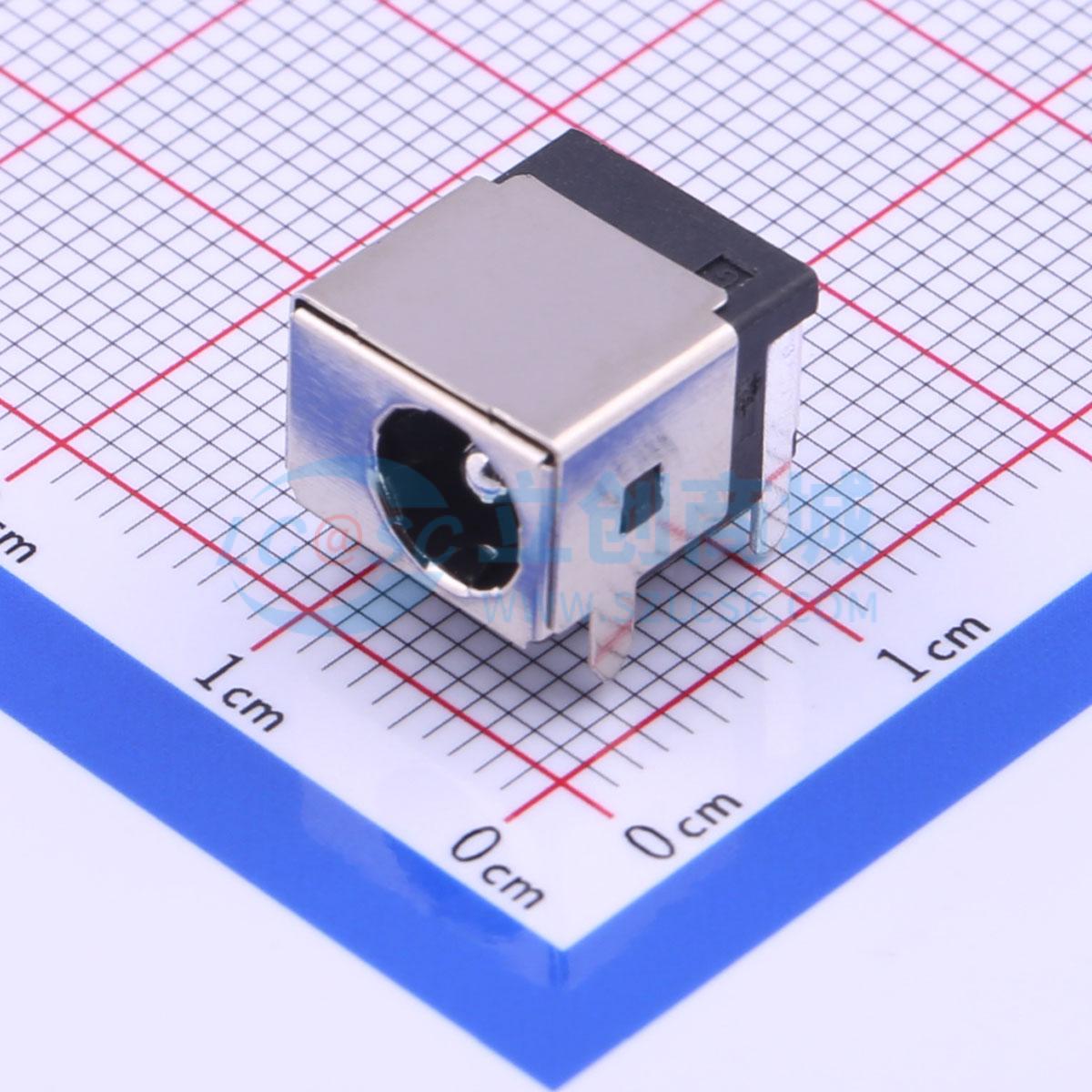 DC电源连接器 DC-044B-3A-2.0 插件 2mm 6mm 原装 电子元器件配单