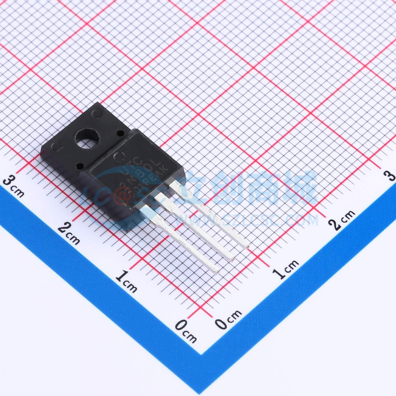场效应管(MOSFET) 2N80L-TF1-T TO-220F1 UTC(友顺) 电子元器件