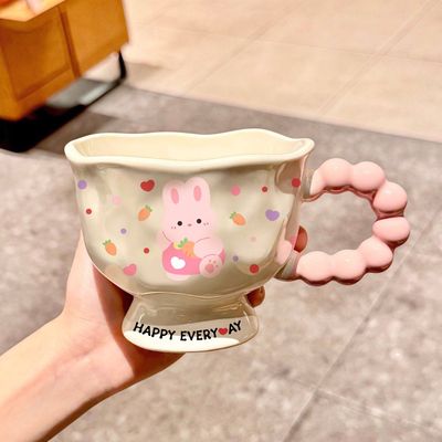 ins风小狗马克杯高颜值杯子陶瓷情侣水杯送女生生日礼物伴手礼品