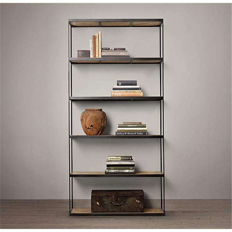 简约客厅展示架落地陈列搁板置物架屏风隔断书架现代北欧创意铁艺