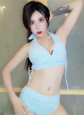 DS演出服夜店GOGO服装dj女B组酒吧领舞爵士舞队女团性感蓝色套装