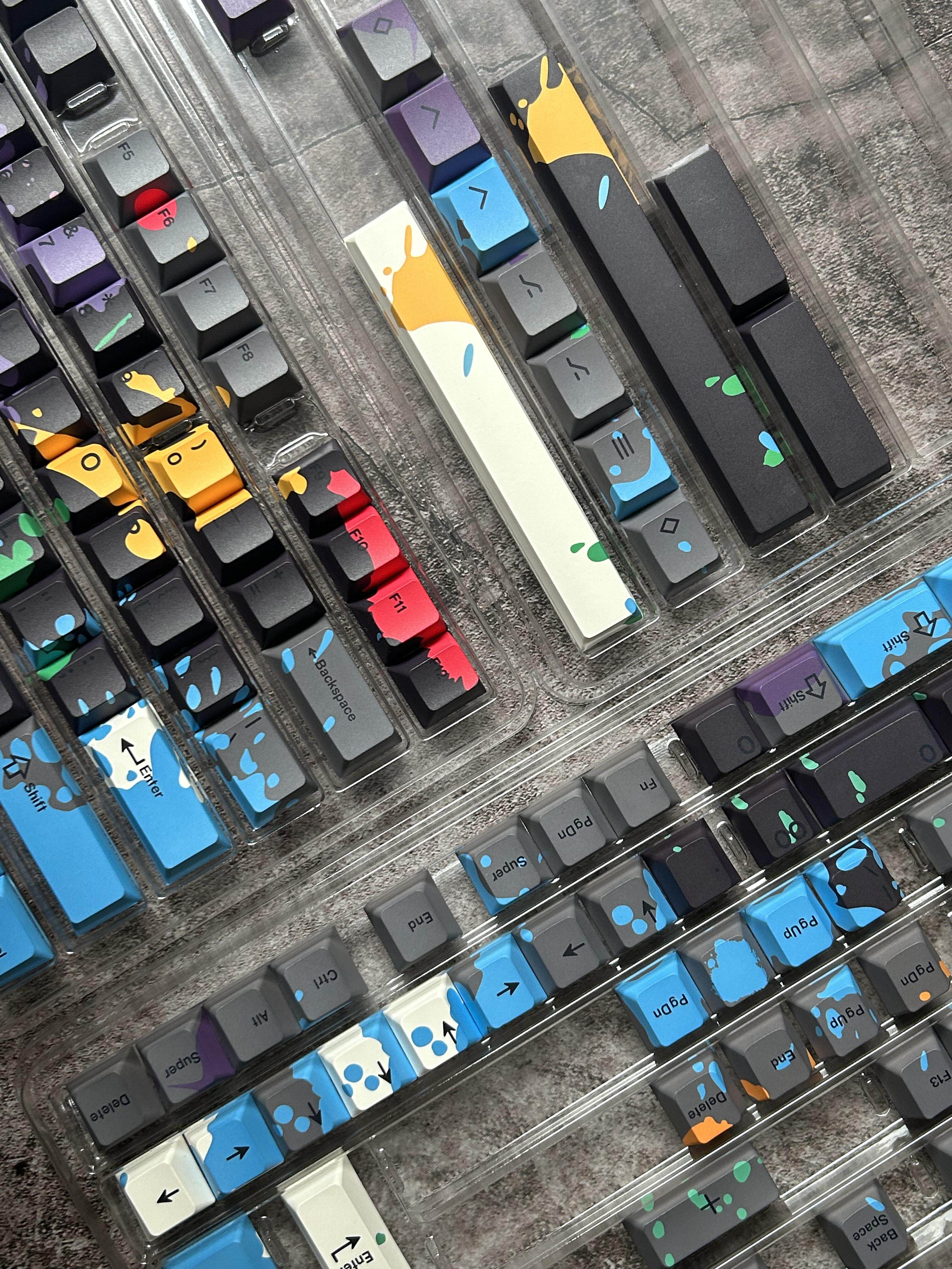 ゾン100 -CUSTOMIZED KEYBOARD PBT SUBLIMATION ORIGINAL HEIGHT KEYCAP SPLIT SPACE