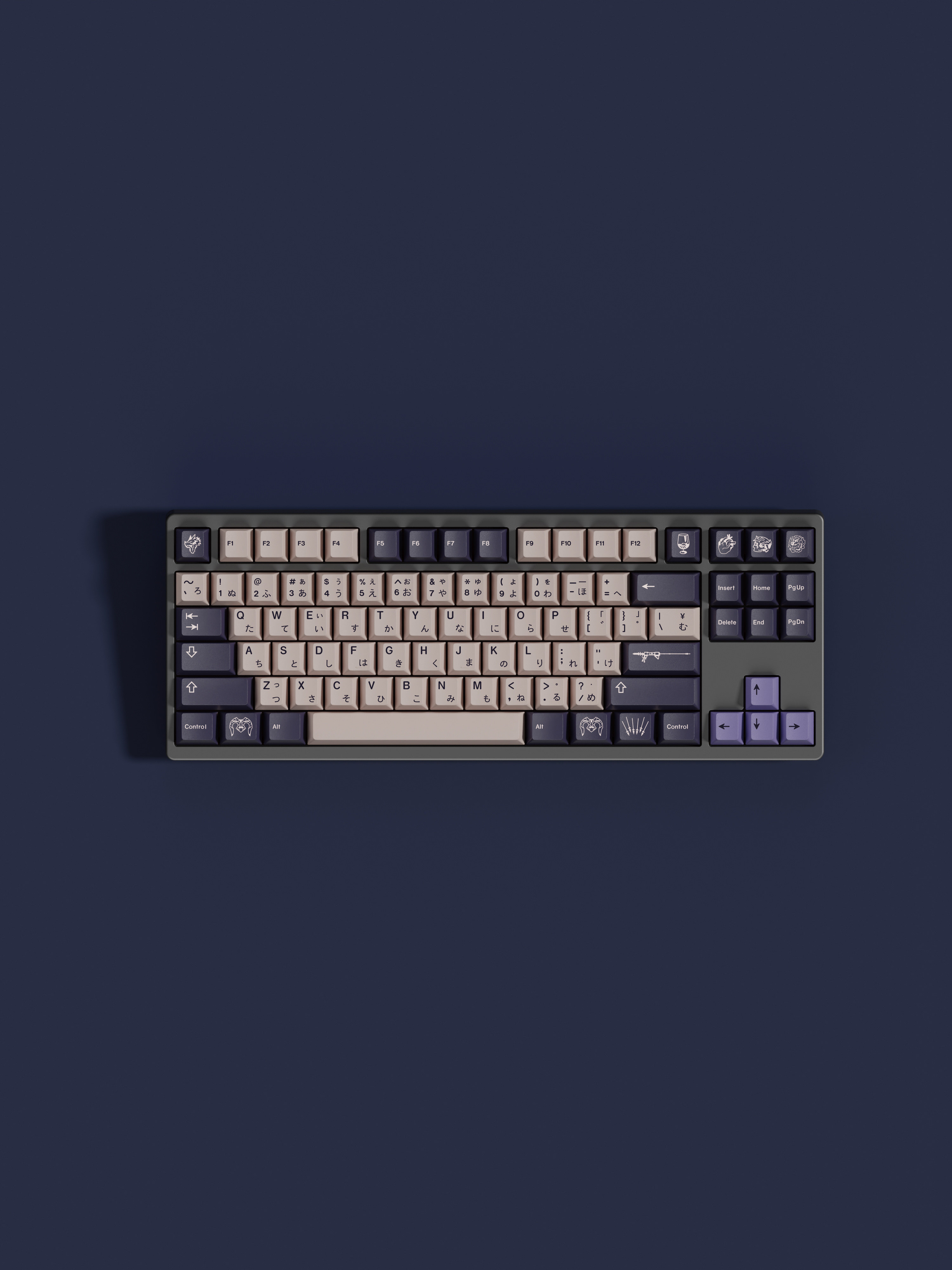 GMK DRAGON WITCH 5-SIDED SUBLIMATION KEYCAPS 7U AND SPLIT SPACES