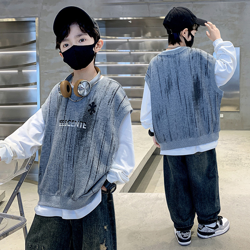 小资风范吾名堂马骑顿童装官方旗舰店两个小朋友小虎宝儿男童卫衣