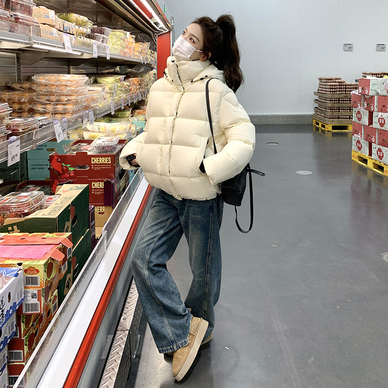 短款白色棉服8421-P200-K298,女装棉衣/棉服,2C231