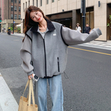 灰色短外套女2025年秋季新款韩系小个子独特超好看高级感休闲上衣，女装短外套，2C231