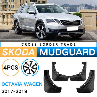 适用于17-19款斯柯达明锐旅行版Octavia Wagen汽车挡泥板皮瓦外贸