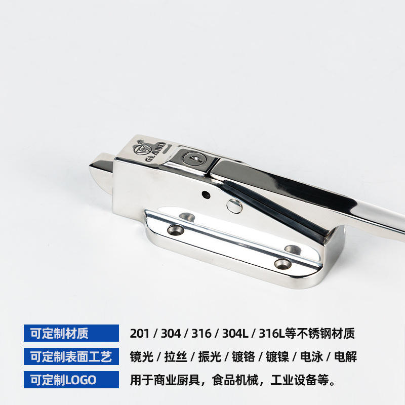 304不锈钢明装拉手防盗门机械设备可工业设备冷库门把手五金配件