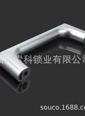 现代简约拉手 锌合金材质 工业柜门斜角外装型 带盖型XAB76-L120