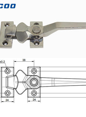 斯科不锈钢304把手 工业设备密闭迫紧旋转把手冷库紧迫把手 C9407