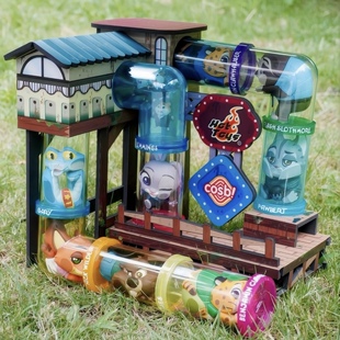 正版疯狂动物城2大电影盲盒潮玩周边公仔水管道拼接摆件手办礼物