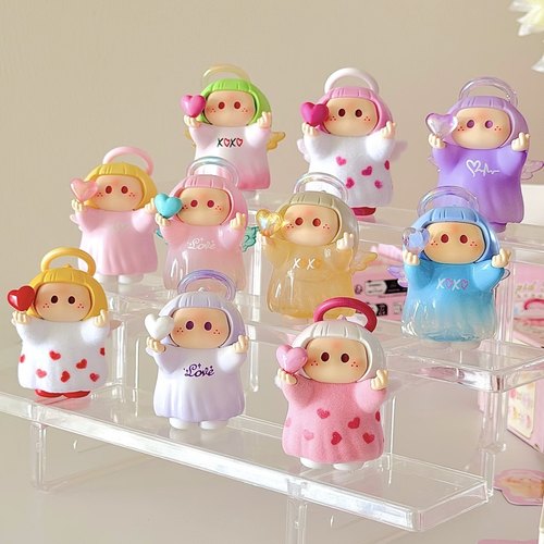 正版名创优品右右酱指环爱神系列yoyo盲盒摆件桌面手办可爱礼物