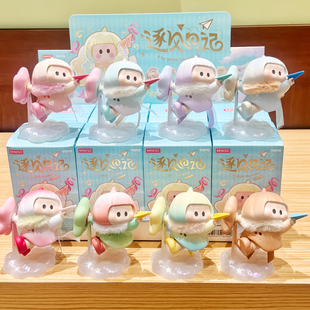 正版YOYO酱逐风日记香薰绒感手办盲盒潮玩纸飞机冰箱贴公仔摆件礼