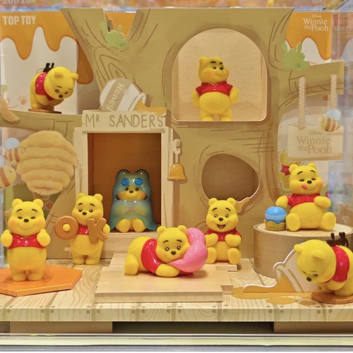 正版现货TOPTOY小熊维尼表情包系列手办盲盒可爱桌面摆件礼物公仔