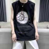 2021年夏季新款无袖背心T恤纯棉短袖T恤A061-B，男装T恤，电商A061