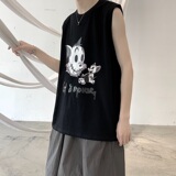 2021年夏季新款无袖背心T恤纯棉短袖T恤男A061-Ba，男装T恤，电商A061