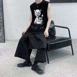 2021年夏季新款无袖背心T恤纯棉短袖T恤男A061-B，男装T恤，电商A061