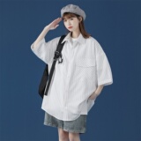 2021条纹衬衫短袖五分袖七分袖这么多袖短袖A061-C8057-P45a，男装衬衫，电商A061