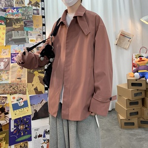 2021新款 报纸灰色男士大码春款夹克A061-XJ图片