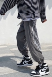 2021春款外景灰色宽松休闲印花运动裤A061，男装休闲裤，电商A061