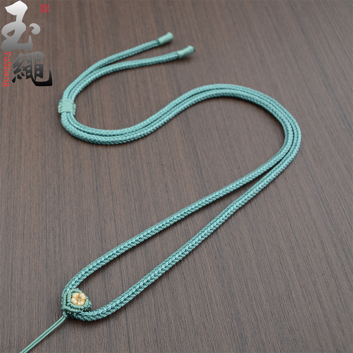 精工3mm如意绳手工编织桃花项链