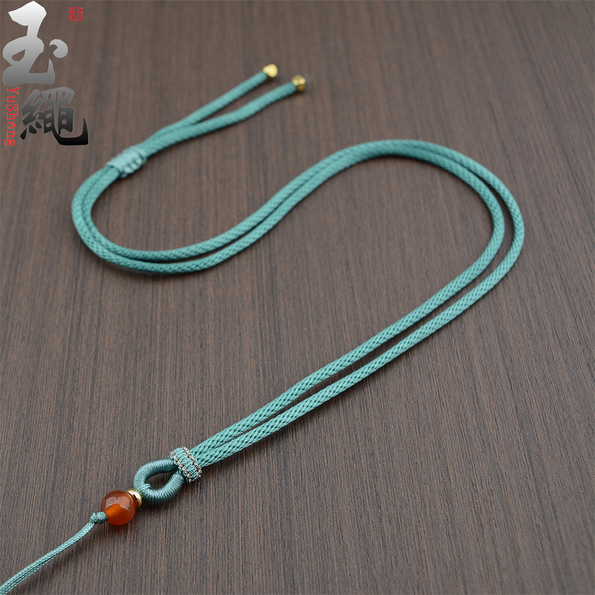平安结项链绳高档翡翠玛瑙吊坠