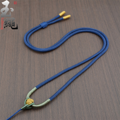 手工编织翡翠玉吊坠挂脖绳