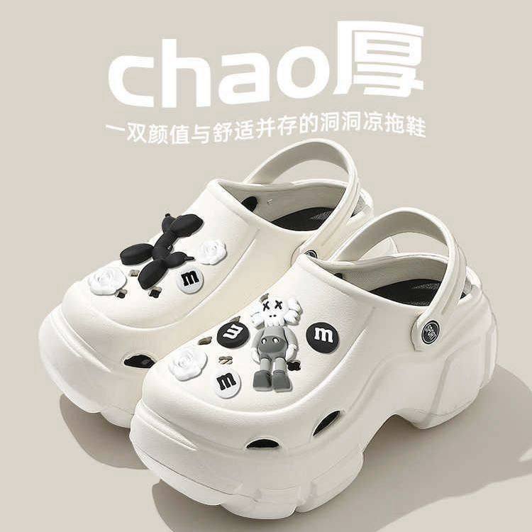 增高厚底洞洞鞋女款夏季