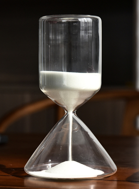 三角玻璃沙漏计时器创意礼品摆件