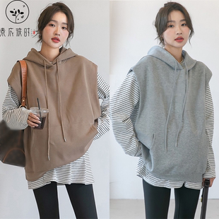 素衣彼时2234秋宽松马甲1:1服装裁剪图连帽卫衣背心手工diy纸样板