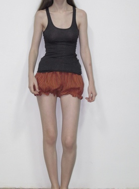 每天都要穿的夏日亚麻短裤 CSFC条纹格纹多色灯笼裤家居外穿打底